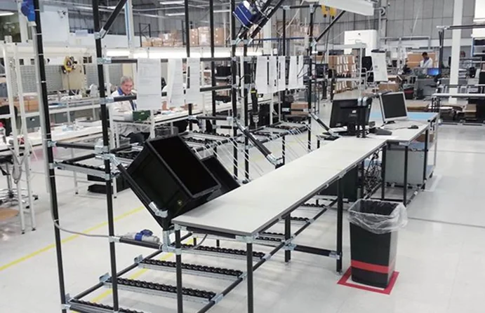 Organized factory floor